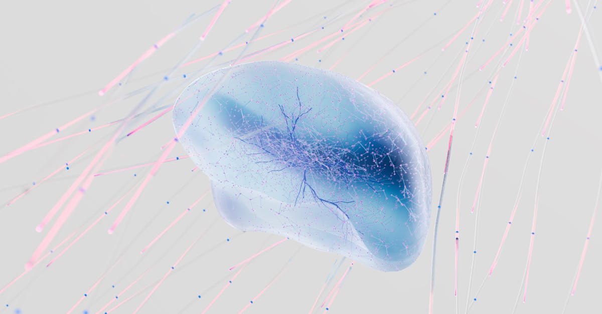 Microscopic view of neural synapses and connections between neurons