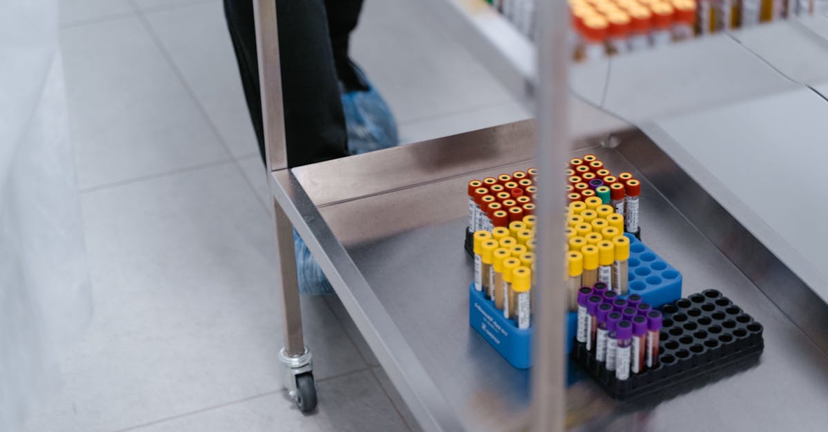 Blood sample being tested in a laboratory for Parkinson's disease markers