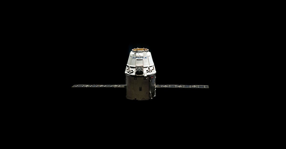 Crew Dragon spacecraft approaching the International Space Station for docking