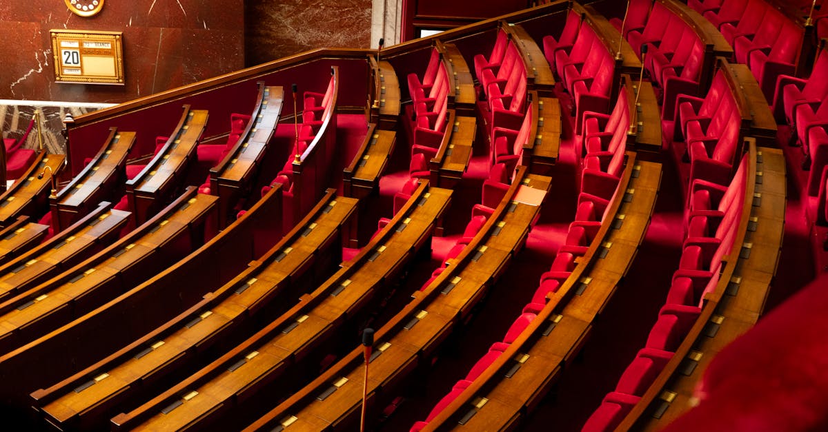 US Senate chamber with empty desks during a late-night funding debate