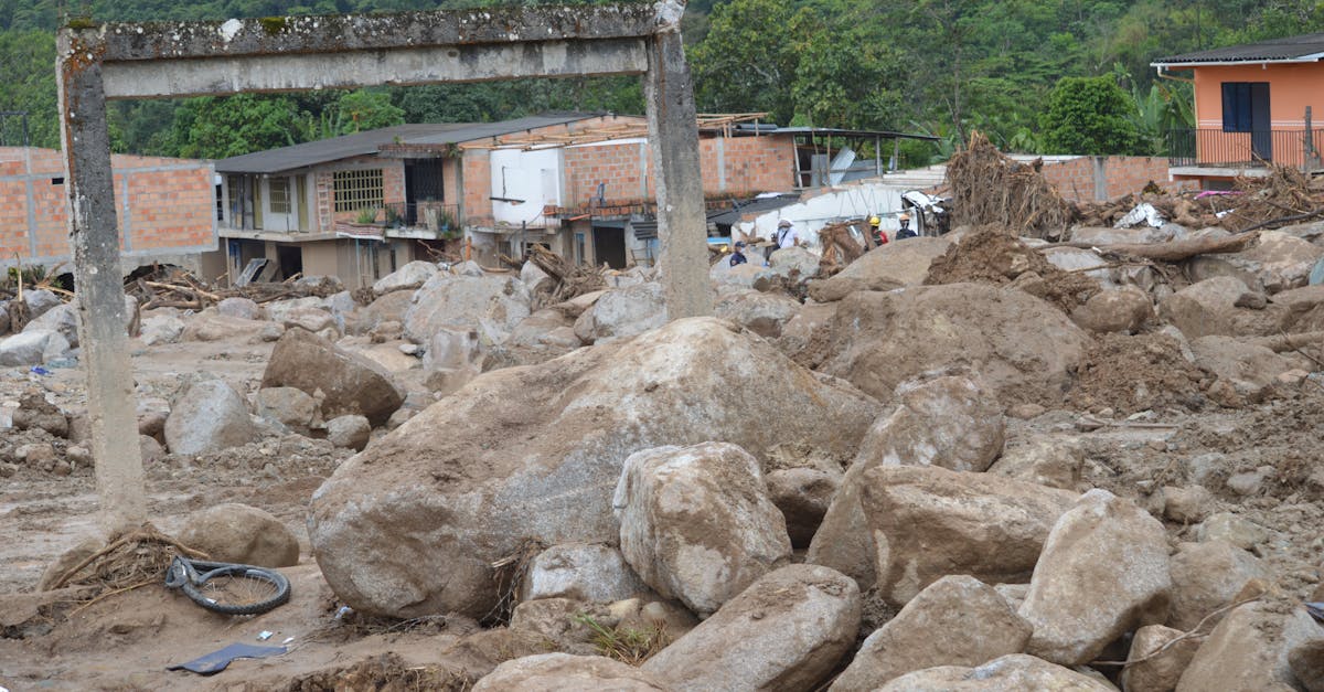 Collapsed coltan mine shaft in Rubaya, eastern Democratic Republic of Congo, after landslide