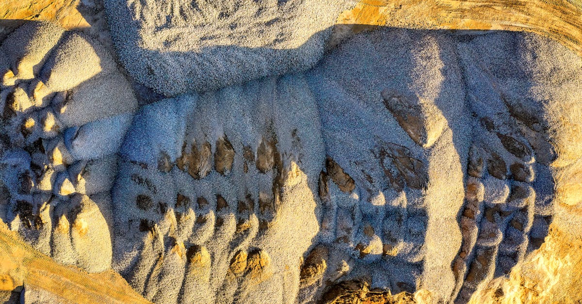 Aerial view of the Round Top rare earth deposit mine site in West Texas
