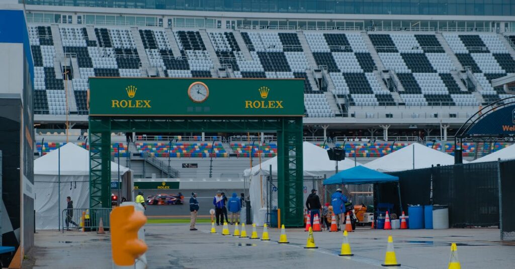 Kyle Busch's car on the pole for the 2026 Daytona 500 at Daytona International Speedway