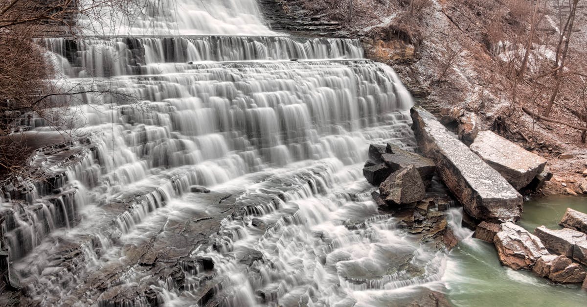 Water flowing from rock fracture in deep Canadian mine near Timmins