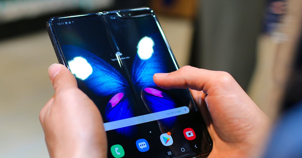 Concept of a foldable smartphone with large inner display and smaller outer screen