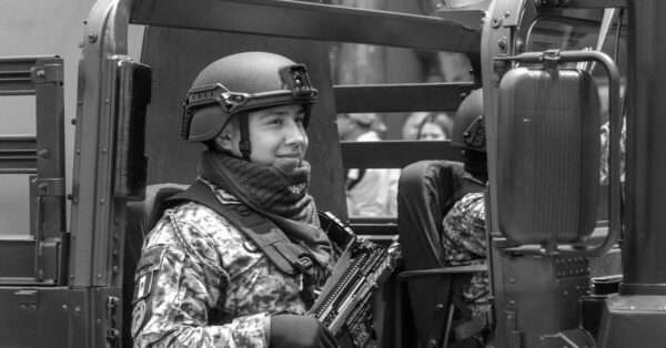 Mexican military personnel conducting security operations in western Mexico