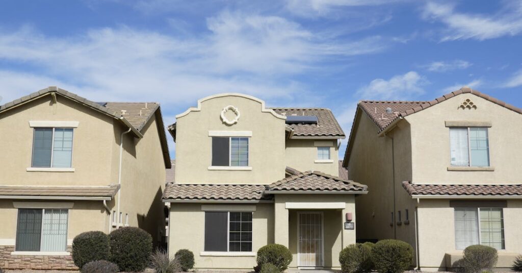 Suburban home in Tucson Arizona with front porch and door camera, representing location in Nancy Guthrie disappearance investigation