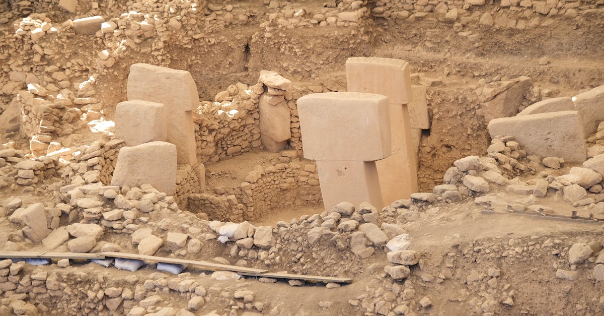 Archaeological excavation at Milovice IV site showing clustered stone blades from Ice Age toolkit