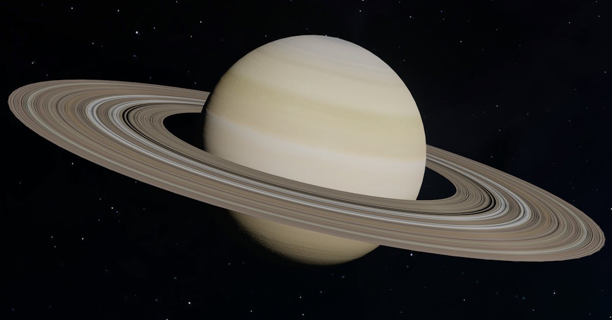Illustration showing two moons colliding near Saturn to form Titan and its rings