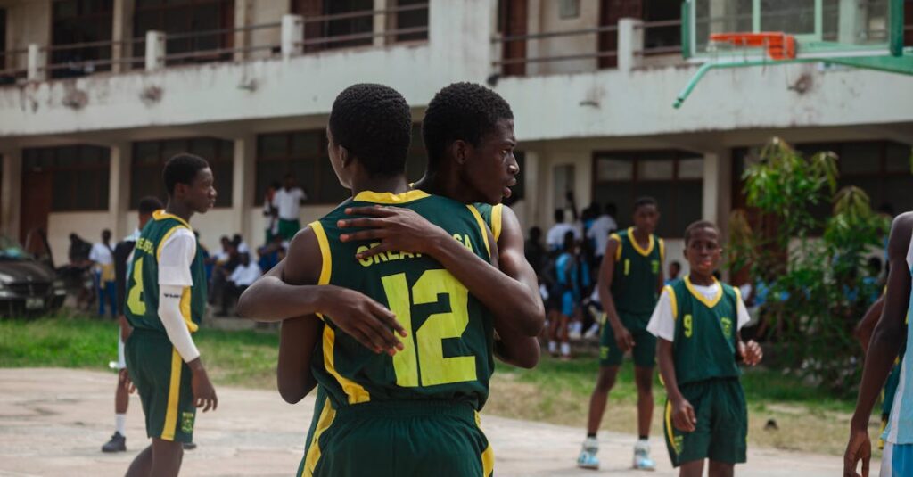 Miami RedHawks players celebrate home win at Millett Hall during unbeaten streak