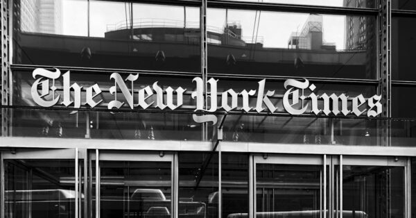 Black and white grid of NYT Crossword puzzle for February 26 2026