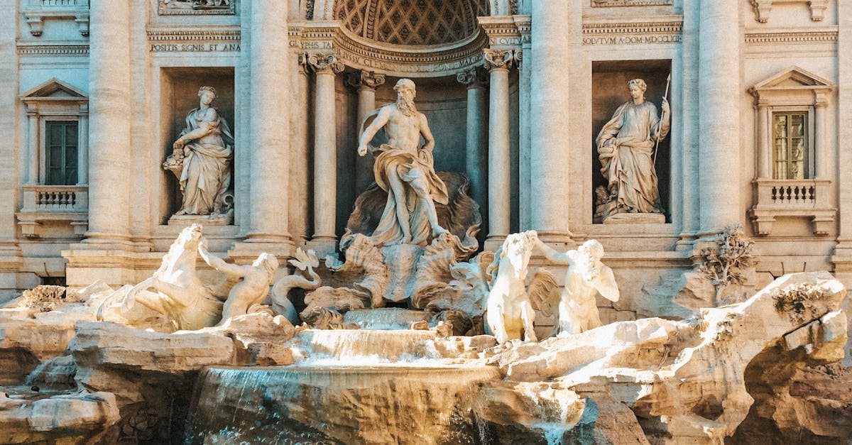 Crowds gathered at the base of Rome's Trevi Fountain in the piazza