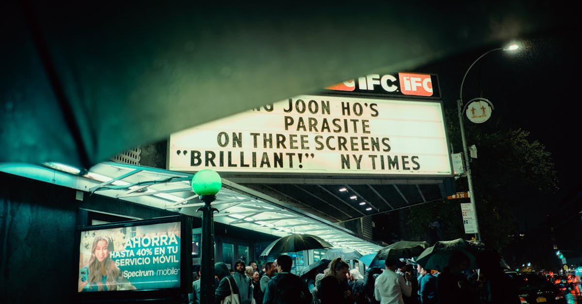 Exterior of Film Forum, the independent cinema venue in New York City